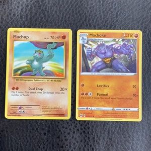 Machop & Machoke Pokémon Cards